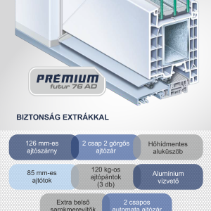 kömmerling premium present 76ad ajtó