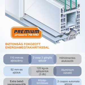 kömmerling premium present 76ad ajtó (másolat)